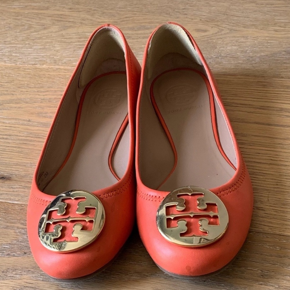 Tory Burch coral Ballet Flats authentic